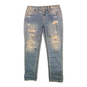 Miss Me Boyfriend Ankle Distressed‎ Jeans  sz 29